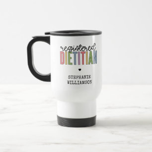 Custom Registered Dietician Multicolored RD Travel Mug