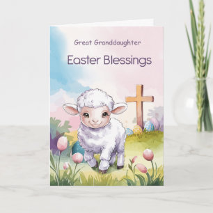 Custom Relationship Easter Blessings Lamb Card