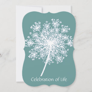 Custom Remembrance, Celebration of Life Invitation