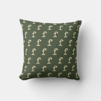 Custom Repeating Letter Monogram Pattern Green