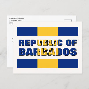 Custom REPUBLIC OF BARBADOS Holiday Postcard