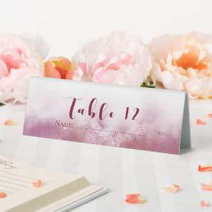 Custom Reserved table No. family of the bride