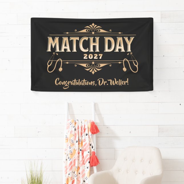 Custom Residency Match Day 2027 Future Doctor  Banner (Insitu)