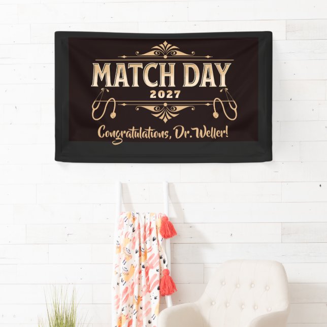 Custom Residency Match Day 2027 Future Doctor  Banner (Insitu)