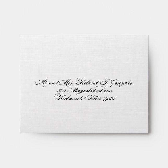 Custom_Response Card Envelope Black/Off White (Front)