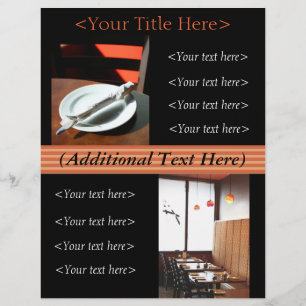 Custom Restaurant Advertisement / Menu Flyer