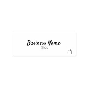 Custom retail shop store design rubber stamp