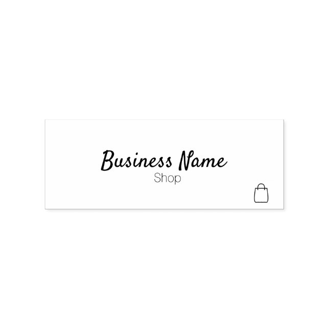 Custom retail shop store design rubber stamp (Imprint)