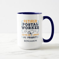 Custom Retired Postal Worker Mailman Retirement