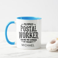 Custom Retired Postal Worker Retirement Mailman 