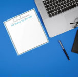 Custom Retiree's humourous note pad<br><div class="desc">Great gift for new retiree!</div>