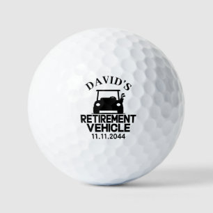 Custom Retirement – Funny Personalised Golf Cart Balls