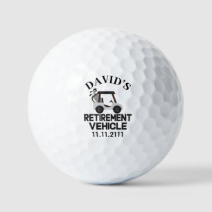 Custom Retirement – Funny Personalised Golf Cart Balls