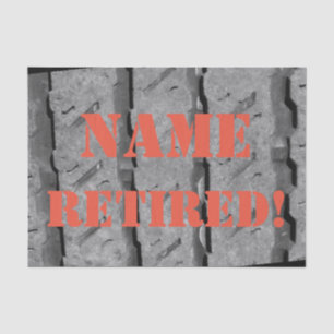 Custom Retirement Gift Wrap Tissue Paper
