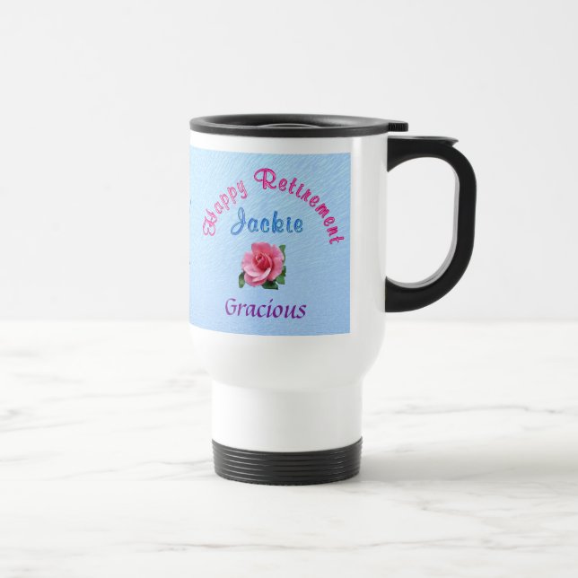 Custom Retirement Gifts for Women Call Linda Travel Mug (Right)