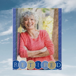 Custom Retirement Photo Jigsaw Puzzle