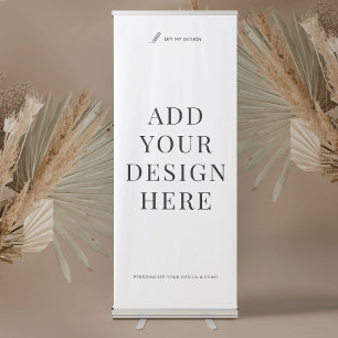 Custom Retractable Banner Printing 33x84" Sign