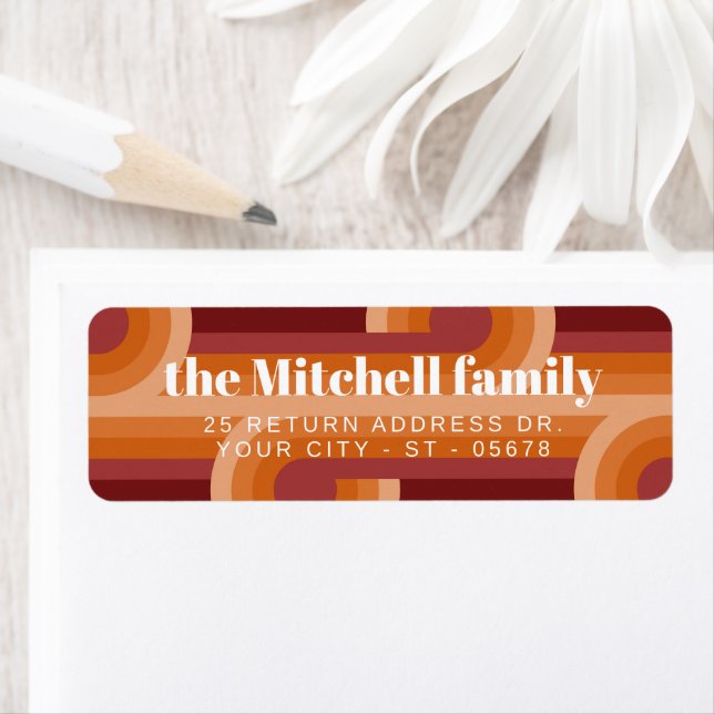 Custom Retro Abstract Waves Art Pattern (Insitu)