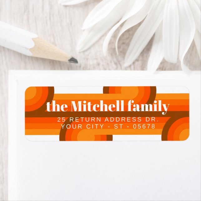 Custom Retro Abstract Waves Art Pattern (Insitu)