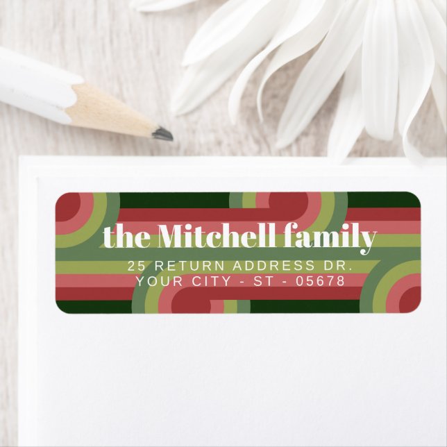 Custom Retro Abstract Waves Art Pattern (Insitu)