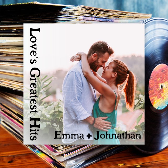 Custom Retro Album Cover Music Wedding Invitation (Creator Uploaded)