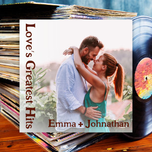 Custom Retro Album Cover Music Wedding Invitation