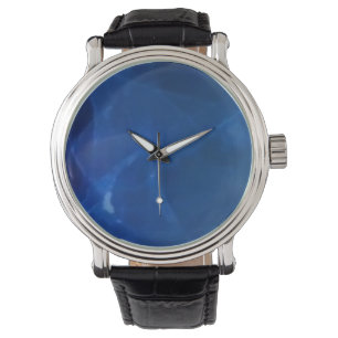 custom retro blue watch