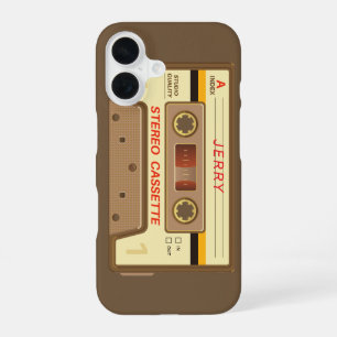 Custom Retro Cassette Tape iPhone 16 Case