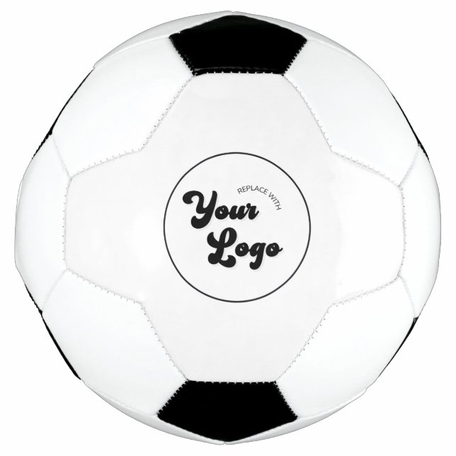 Custom Retro Circle Round Business Logo Branded    Football (Front)