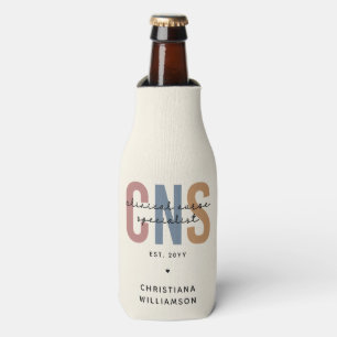 Custom Retro CNS Clinical Nurse Specialist Bottle Cooler