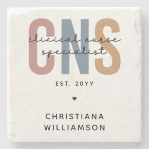 Custom Retro CNS Clinical Nurse Specialist Stone Coaster
