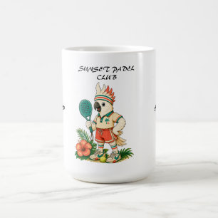 Custom Retro Cockatoo Junior Padel Club Kids Coffee Mug