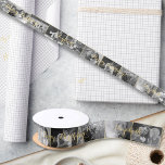 Custom Retro Cool Trendy Birthday Photo Gift Wrap Satin Ribbon<br><div class="desc">Create your own custom, personalised, retro feel, trendy, cool, fun, unique, one-of-a-kind, stylish, elegant faux gold typography / script, cool vintage retro look 10 black and white photo collage, birthday gift wrap wrapping ribbon, in silky smooth shiny satin and ribbed textured strong durable grosgrain options. To customise, simply type in...</div>