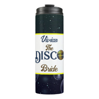 Custom  Retro Disco Bachelorette Party Disco Bride Thermal Tumbler