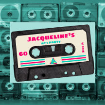 Custom Retro Eighties Music Mix Tape 60th Birthday