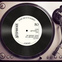 Custom Retro Faux Vinyl Record Music 30th Birthday