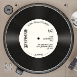 Custom Retro Faux Vinyl Record Music 60th Birthday Invitation<br><div class="desc">👉 Celebrate your birthday with this vintage themed faux vinyl record 60th birthday party invitation! This totally retro design will certainly put a smile on your face! - Simply click to personalise this design 🔥 My promises - This is unique - designed by me! - It is designed with you...</div>
