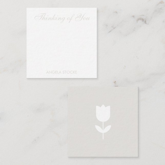 Custom Retro Flower Card (Front/Back)