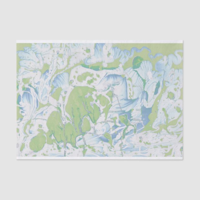 Custom Retro Marble Design Tissue Paper (Front)