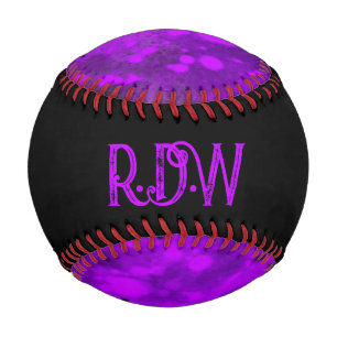 Custom Retro Paint Splatter Effect Baseball