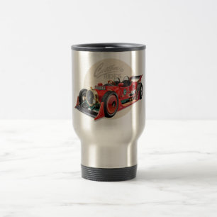 Custom retro race car concept travel mug