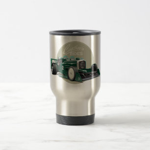 Custom retro race car concept travel mug