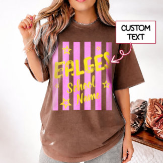 Custom Retro School Spirit Mascot T-Shirt