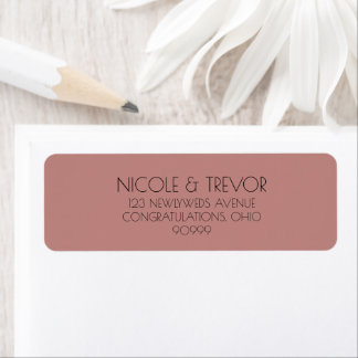 Custom Retro Solid Colour Return Address