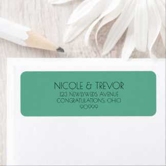 Custom Retro Solid Colour Return Address