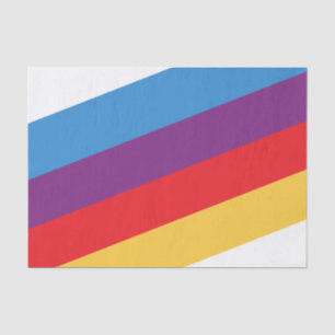 Custom Retro Stripe Modern Minimal Small Biz Tissue Paper