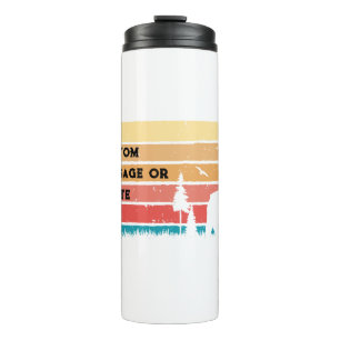 Custom Retro Styled French Bulldog Dog Lover Thermal Tumbler