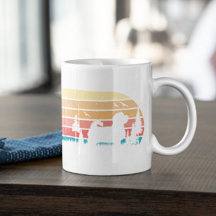 Custom Retro Styled Maltese Dog Lover Trainer Coffee Mug