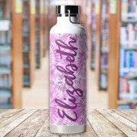 Custom Retro Tie Dye Magenta Monogram 