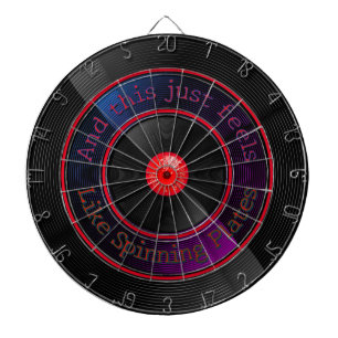 Custom Retro Vinyl - Spinning Plates Dartboard
